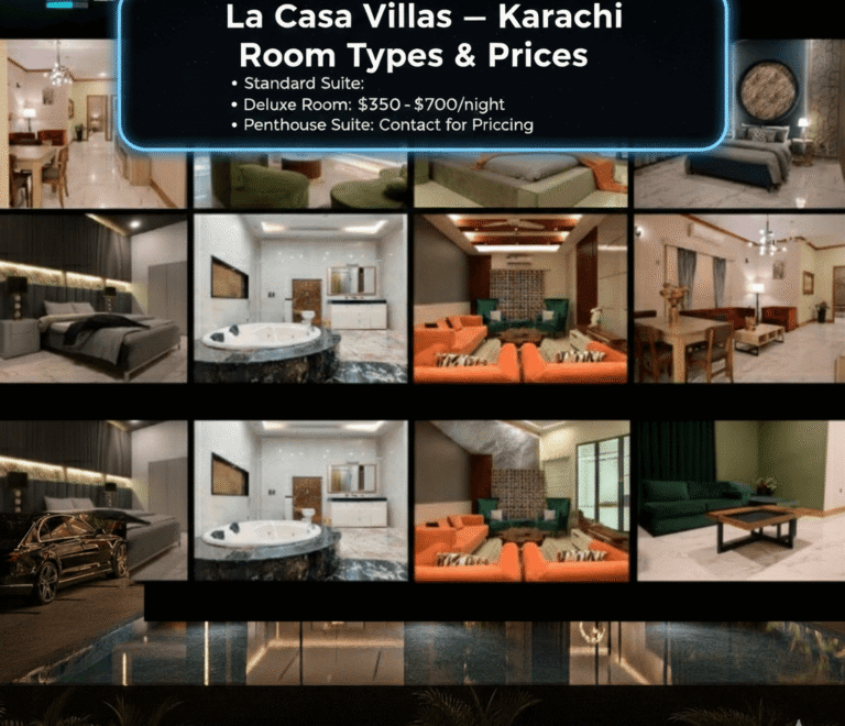 LaCasa Villas — Karachi Room Types & Prices (2025 Guide)